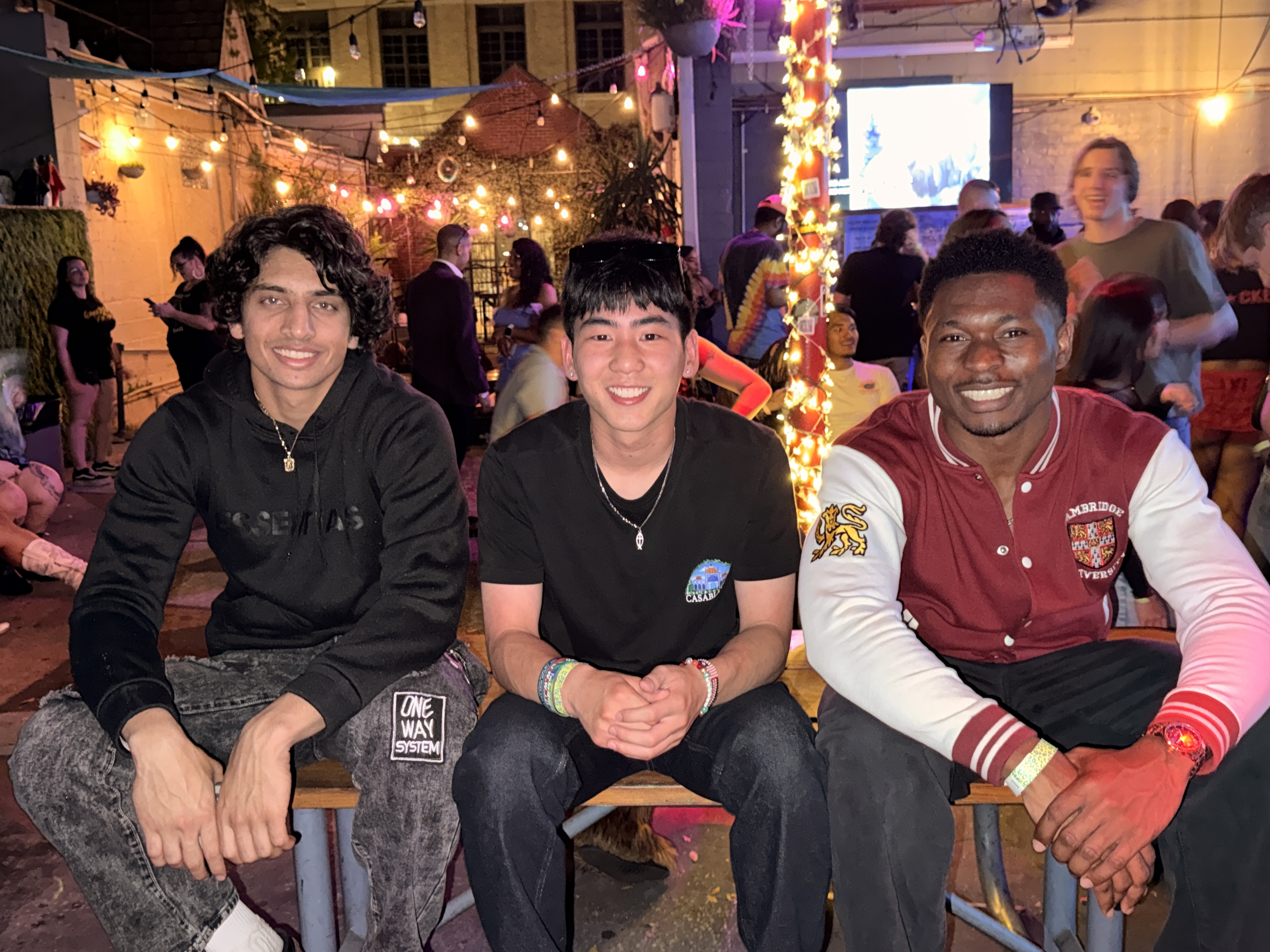 Melvin with friends