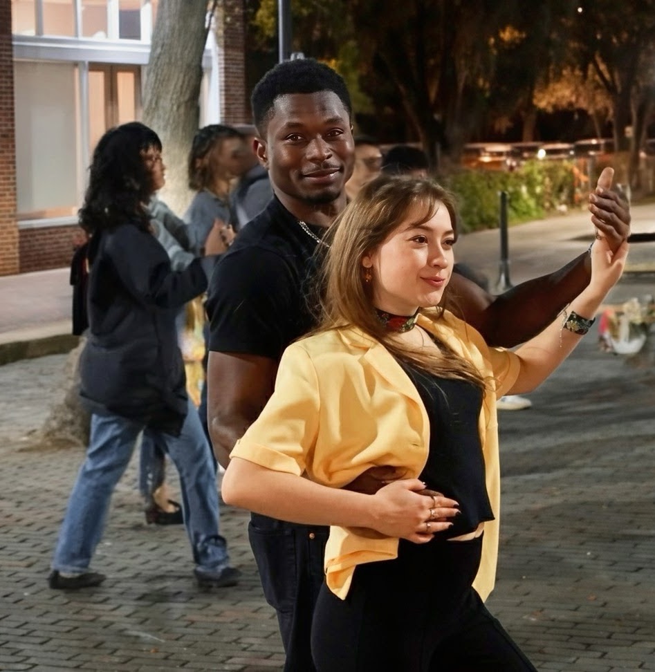 Melvin salsa dancing