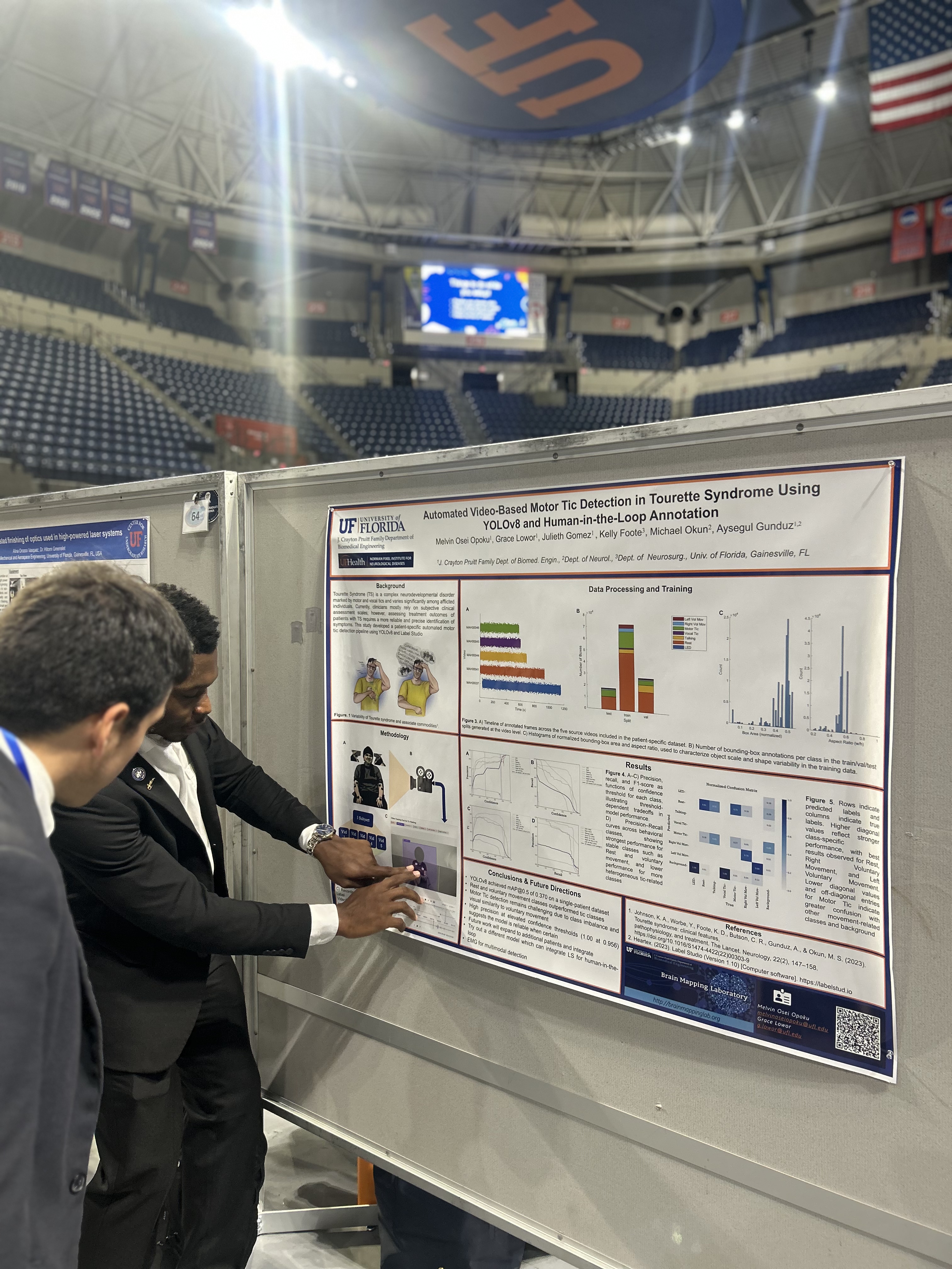 Tourette tic detection poster presentation